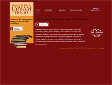 Tablet Screenshot of lynamtrust.com